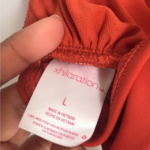 Xhilaration Burnt Orange Bralette Bikini Top Size L NWT - Picture 11 of 14